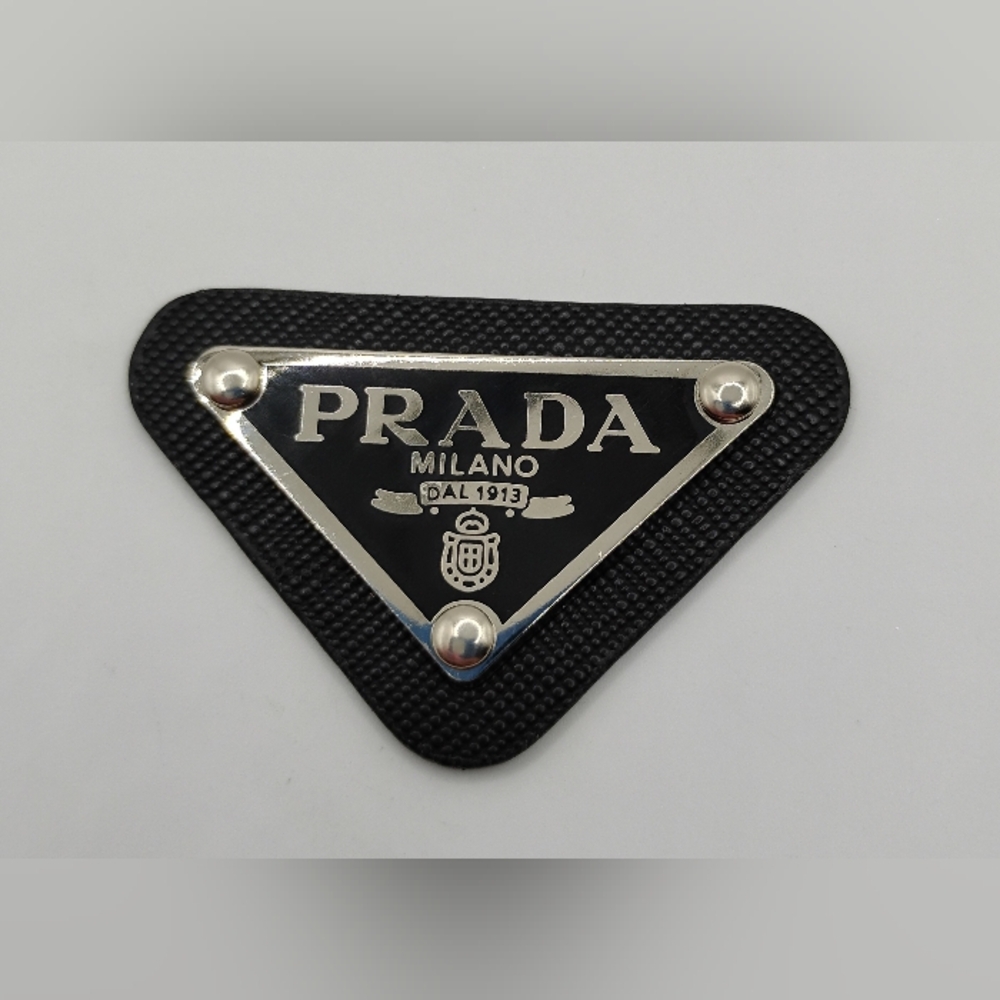 Prada Black and Silver Logo ONLY 3 LEFT